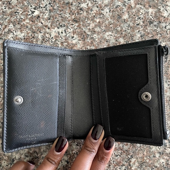 YSL Monogram Small Ziptop Wallet in Grained Leather - Picture 2 of 11